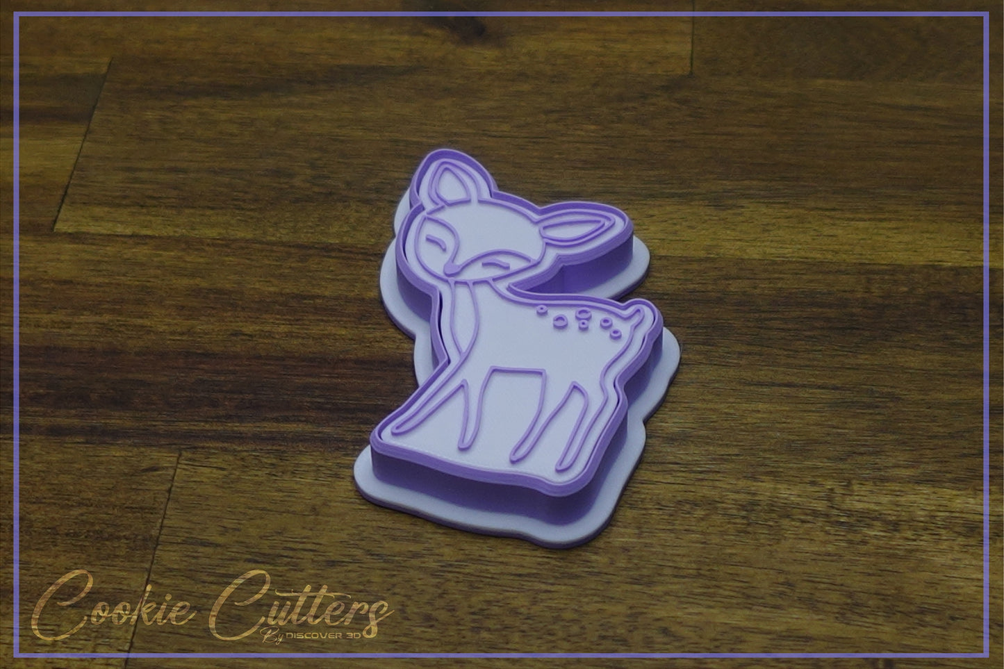 Cute Baby Deer Bambi Woodland Animal Themed Cookie Cutter/Stamp Embosser #WA14