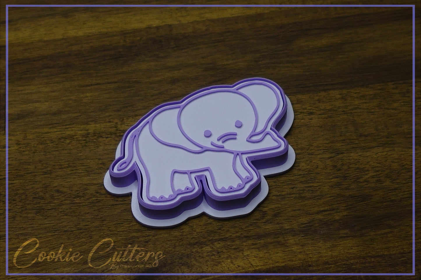 Elephant Cookie Cutter/Stamp Embosser #JS7
