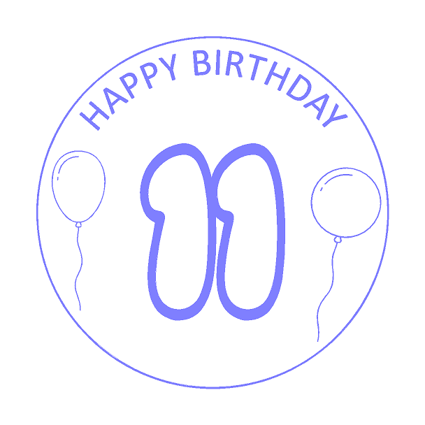 Happy Birthday Round (Select Age) Cutter/Stamp Embosser