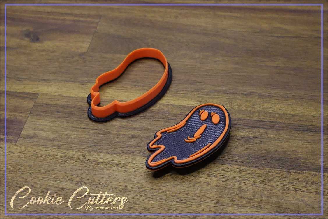 Halloween Ghost Cookie Cutter/Stamp Embosser #HW3