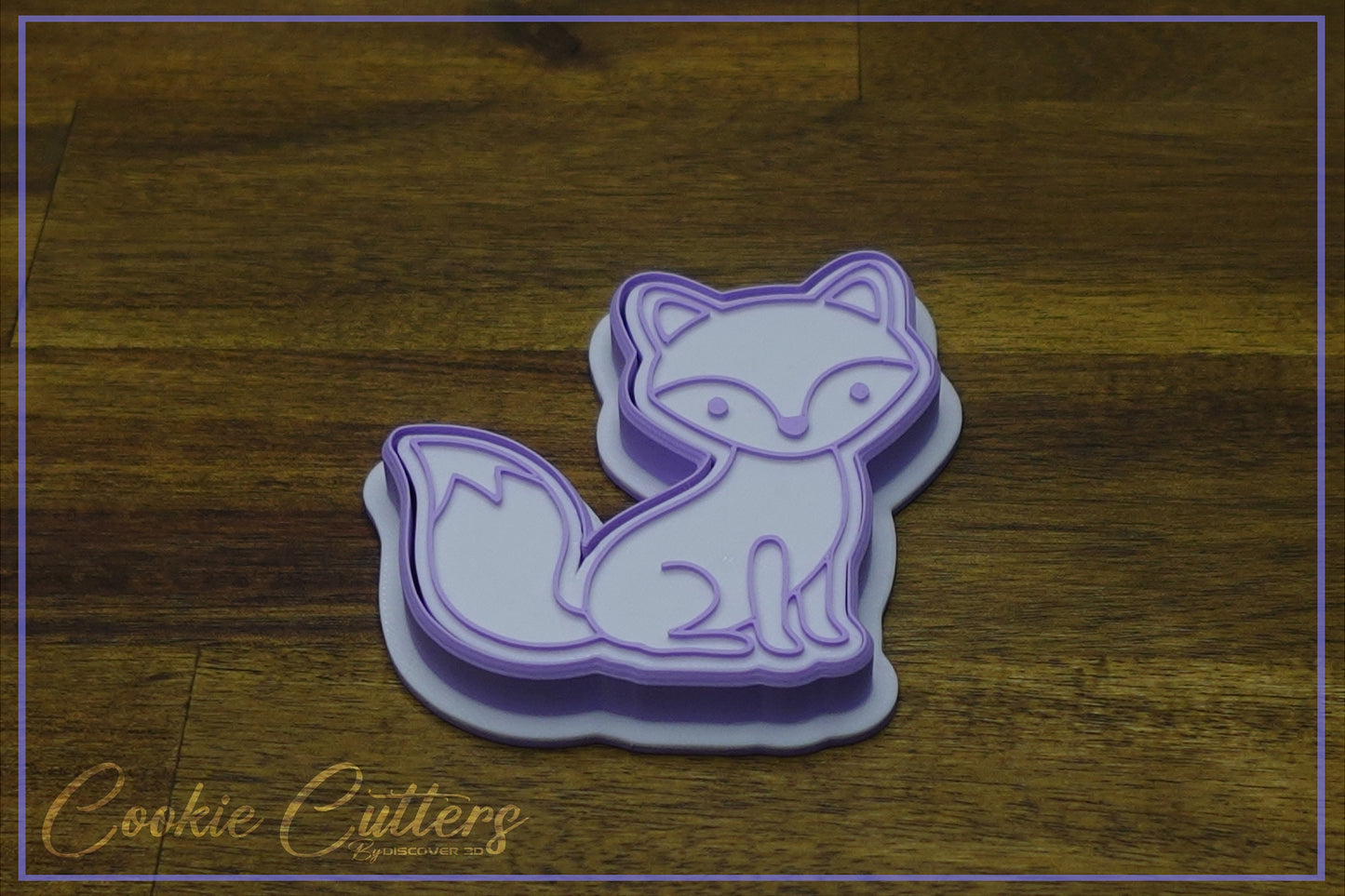 Fox Super Cute Woodland Animal Themed Cookie Cutter/Stamp Embosser #WA20