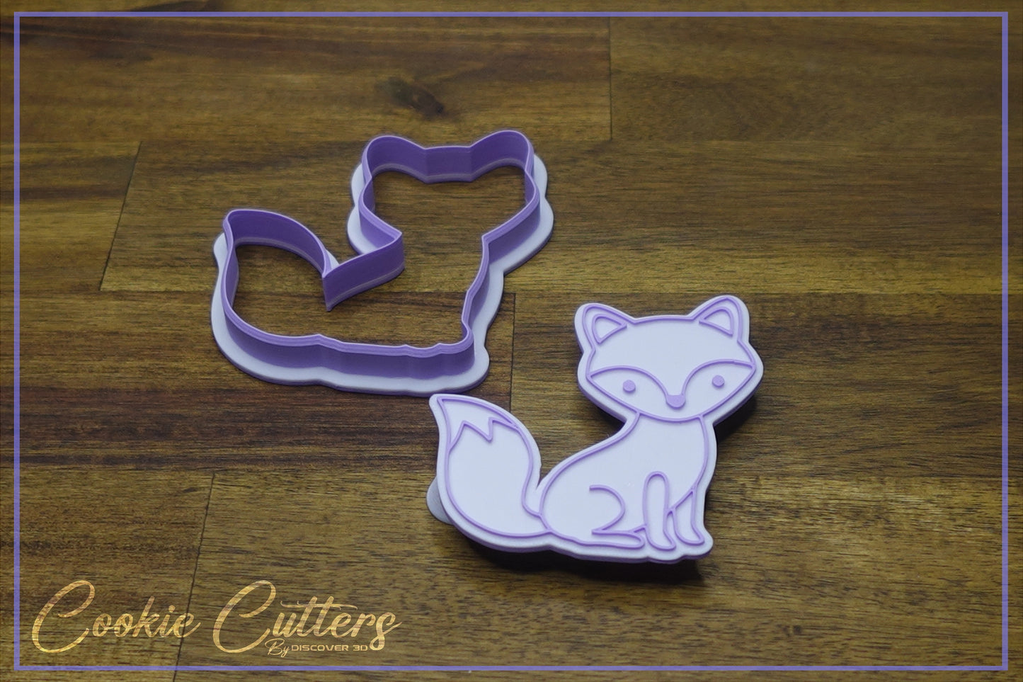 Fox Super Cute Woodland Animal Themed Cookie Cutter/Stamp Embosser #WA20