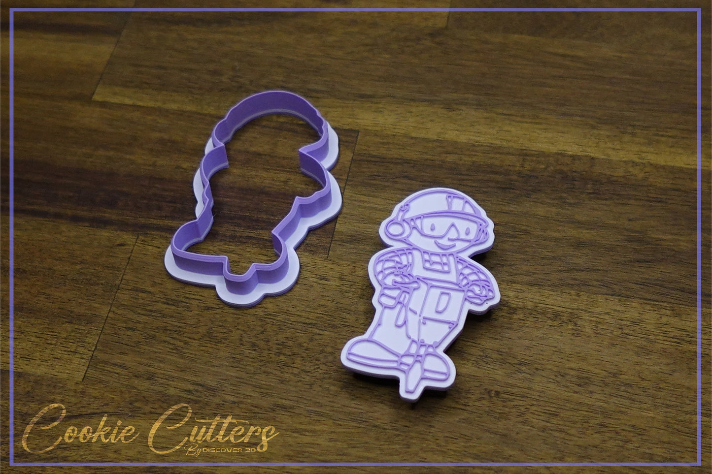 Builder Character Inspired By Bob Cookie Cutter/Stamp Embosser #KN8
