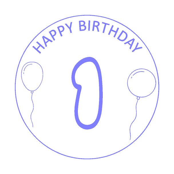 Happy Birthday Round (Select Age) Cutter/Stamp Embosser