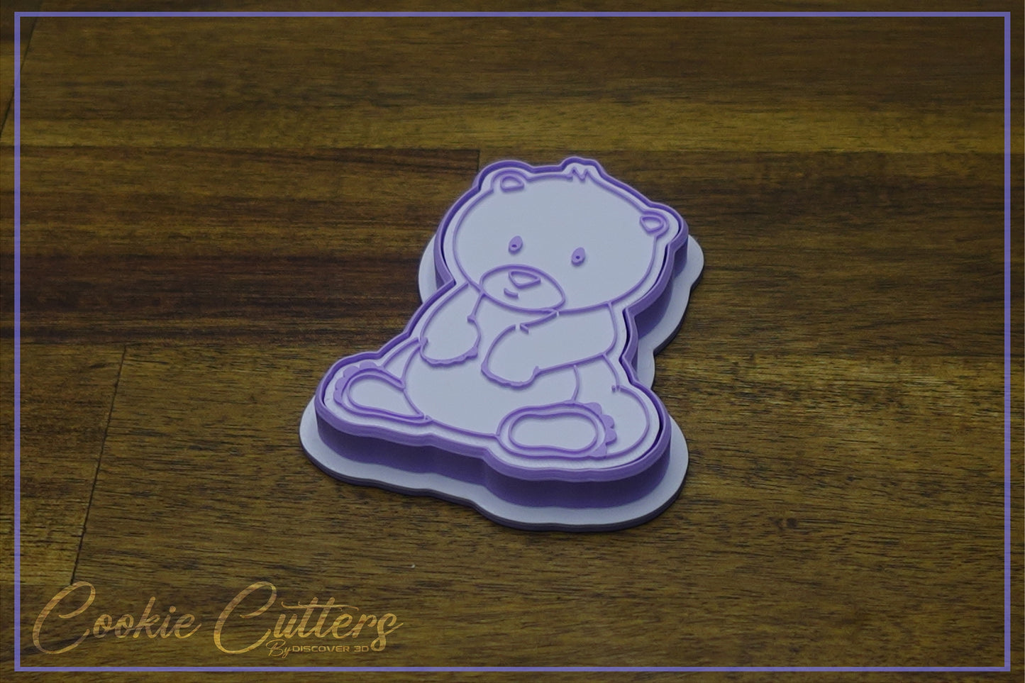 Cute Bear Woodland Animal Themed Cookie Cutter/Stamp Embosser #WA2