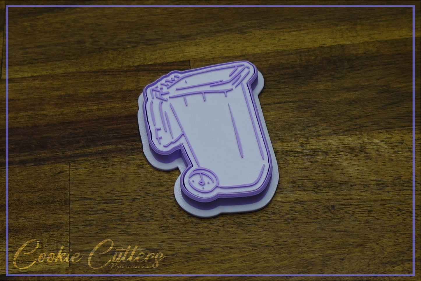 Wheelie Bin Lid Open Cookie Cutter/Stamp Embosser #MISC2