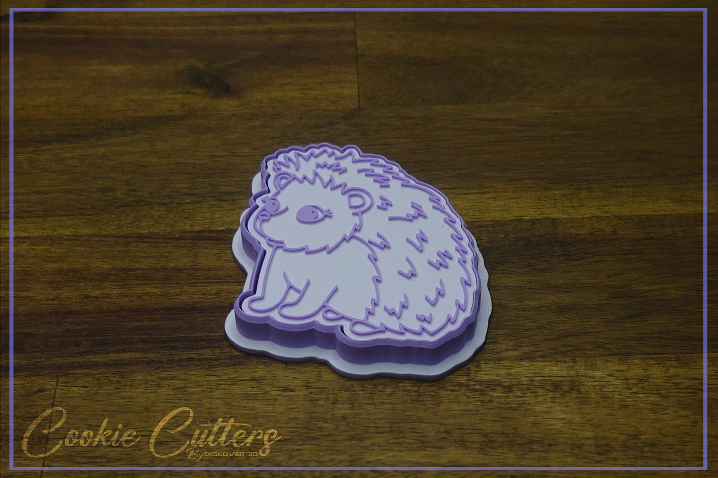 Cute Hedgehog Woodland Animal Themed Cookie Cutter/Stamp Embosser #WA3