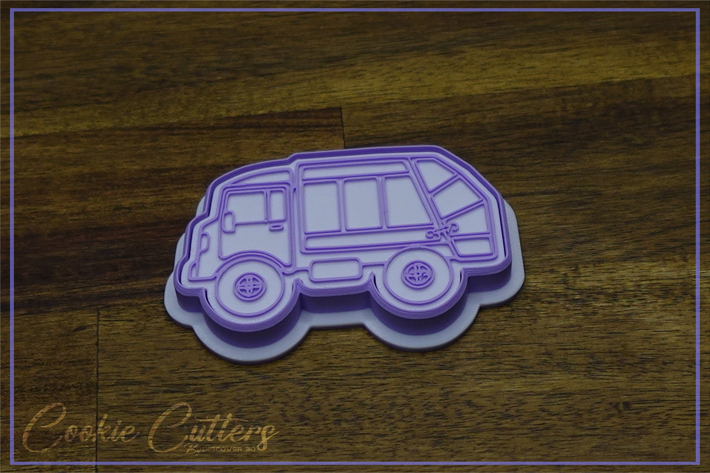 Garbage Truck/Bin Truck Cookie Cutter/Stamp Embosser #CTT10
