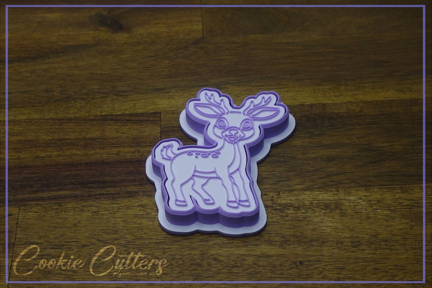 Reindeer Woodland Animal Themed Cookie Cutter/Stamp Embosser #WA4