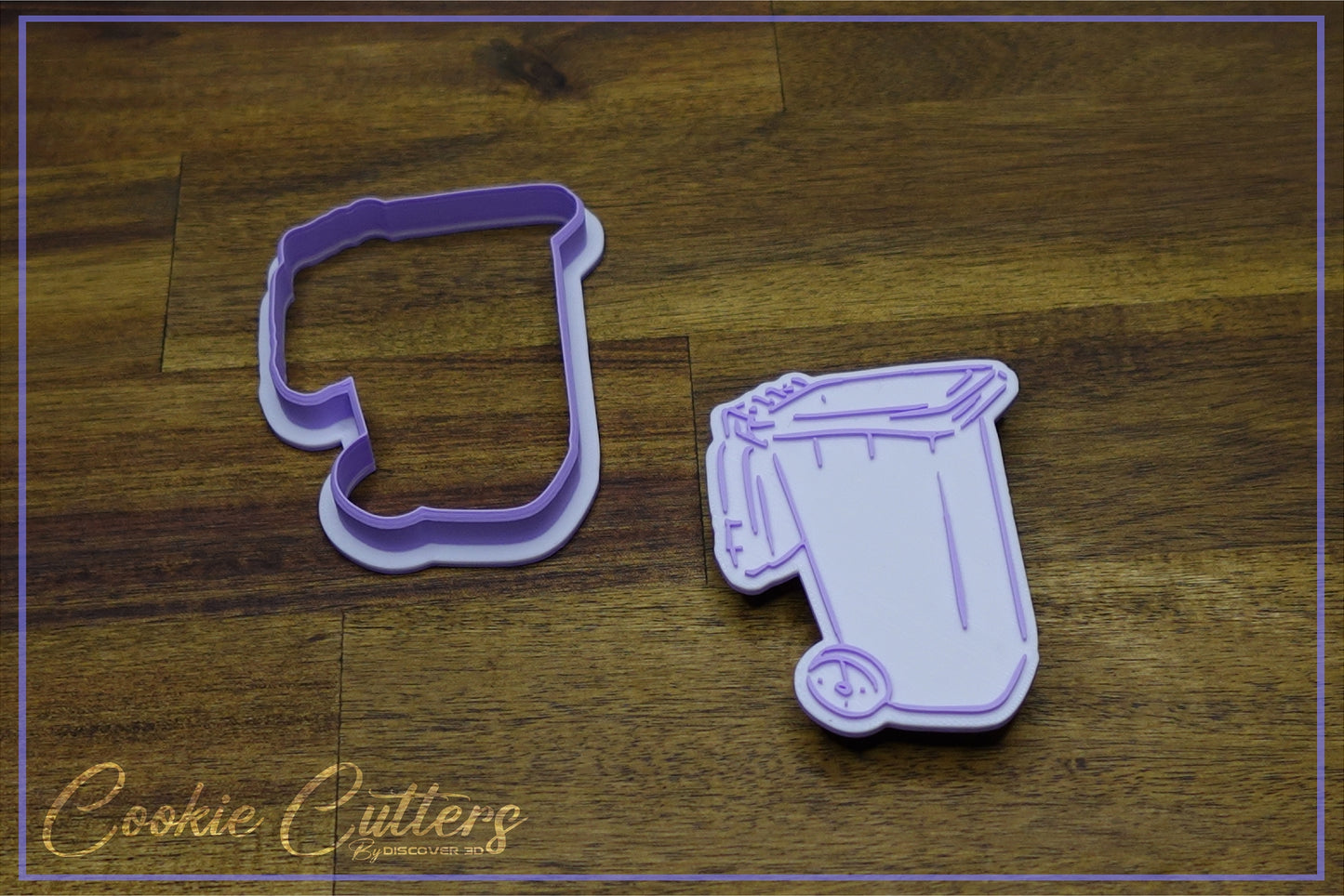 Wheelie Bin Lid Open Cookie Cutter/Stamp Embosser #MISC2