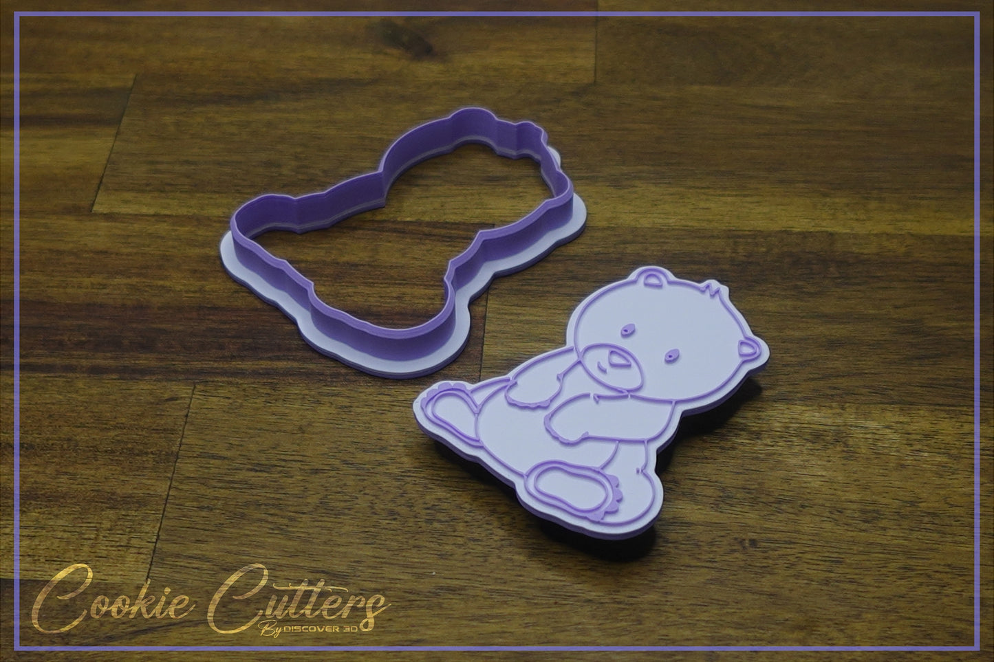 Cute Bear Woodland Animal Themed Cookie Cutter/Stamp Embosser #WA2