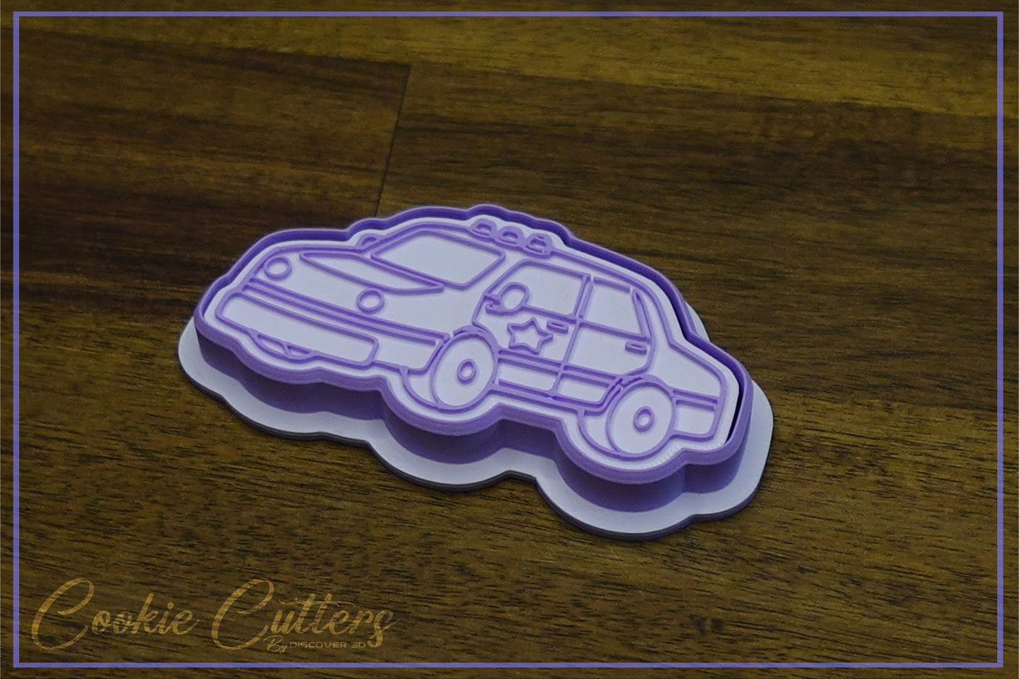 Police or Sherriff Car Cookie Cutter/Stamp Embosser #CTT8