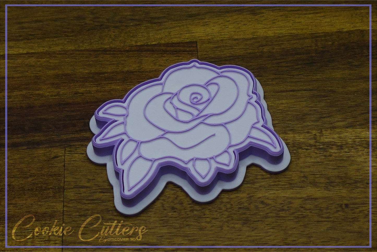 Rose Flower Cookie Cutter/Stamp Embosser #FL4