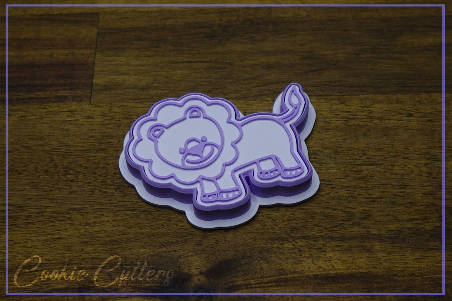 Lion Cookie Cutter/Stamp Embosser #JS5