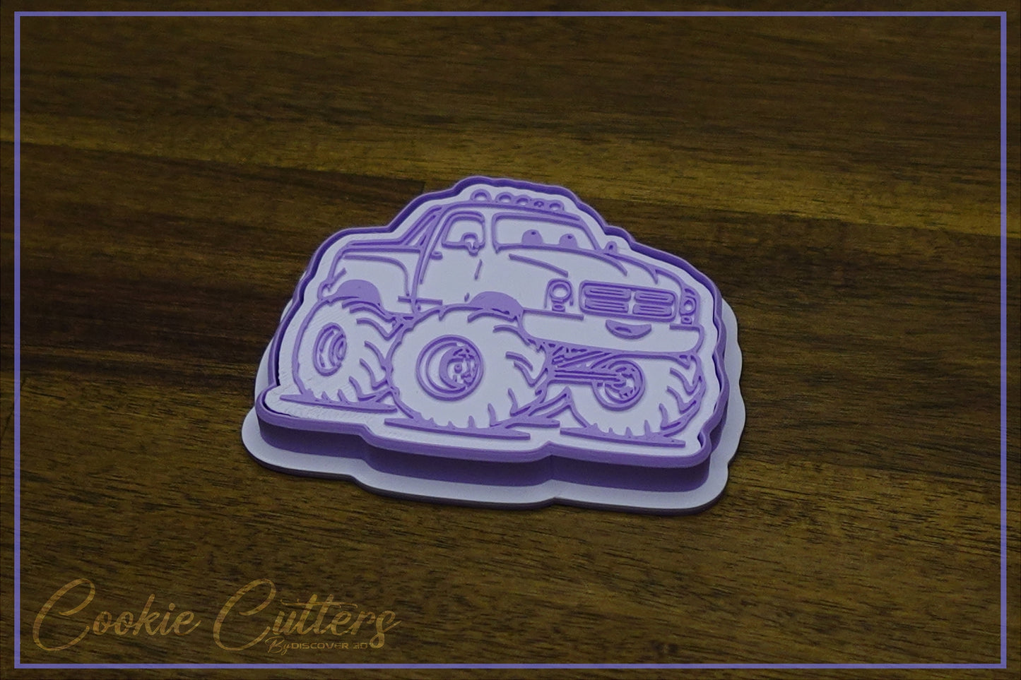 Monster Truck Cars Cookie Cutter/Stamp Embosser #CTT2