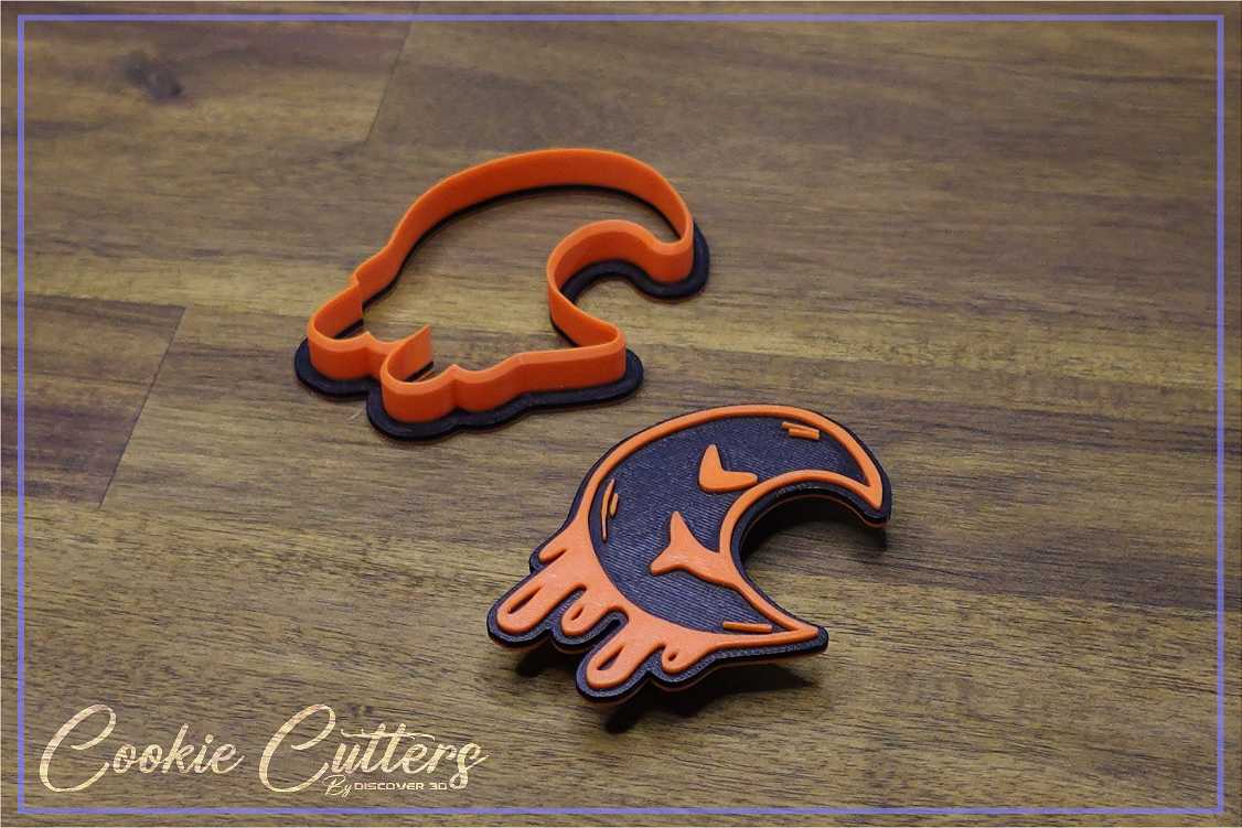 Halloween Spooky Moon Cookie Cutter/Stamp Embosser #HW8