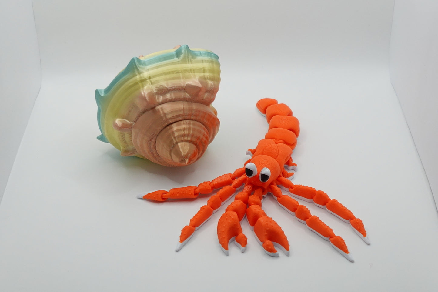 Hermit Crab (With Shell) - (Articulated)