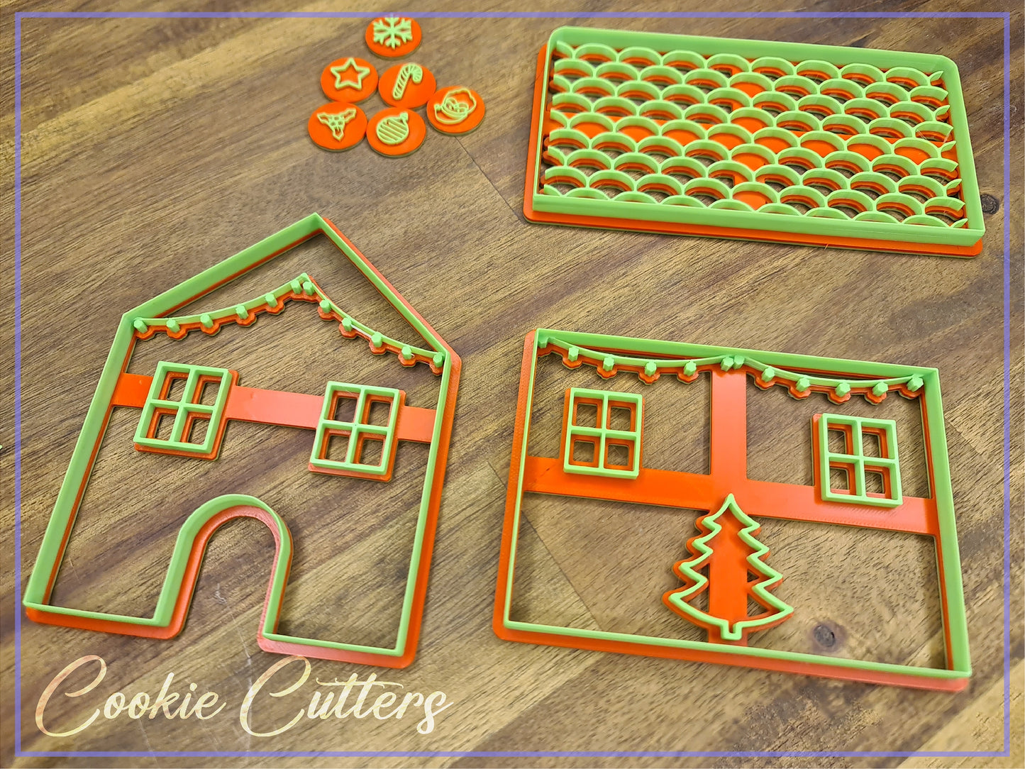 A Gingerbread House Cutter/Stamp Kit Christmas
