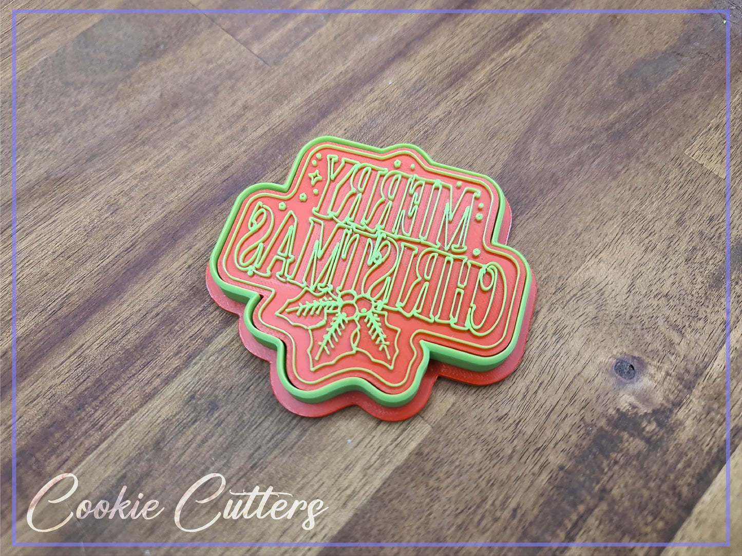 Merry Christmas Cookie Cutter/Stamp Embosser