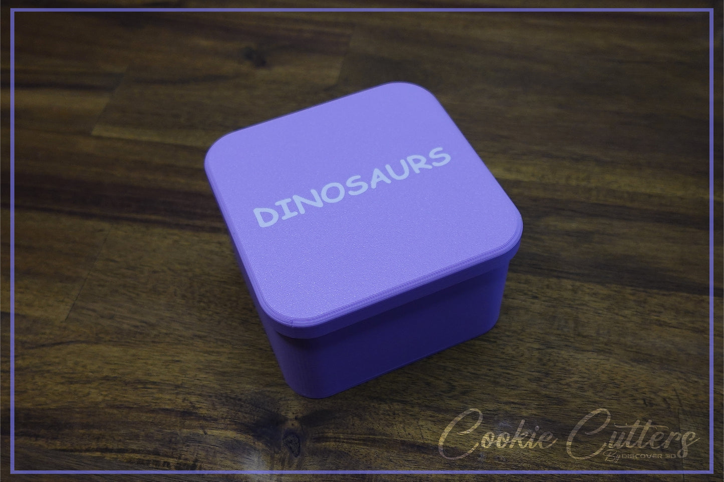 Dinosaur Cookie Cutter Storage Container