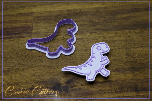 Dinosaur Cookie Cutter/Stamp Embosser #D5