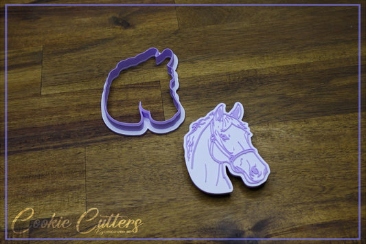 Horse Head Cookie Cutter/Stamp Embosser #HS8
