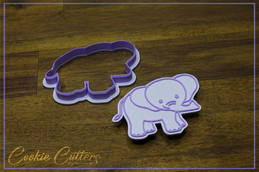 Elephant Cookie Cutter/Stamp Embosser #JS7