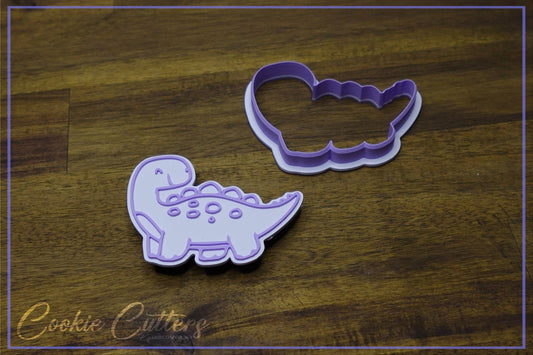 Brontosaurus Dinosaur Cookie Cutter/Stamp Embosser #D6