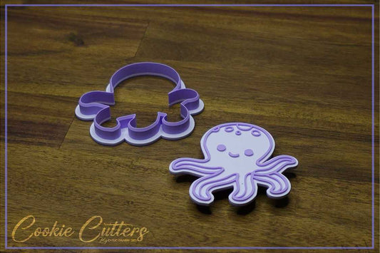 Octopus Cookie Cutter/Stamp Embosser #UW1