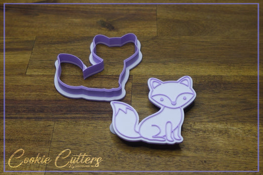 Fox Super Cute Woodland Animal Themed Cookie Cutter/Stamp Embosser #WA20
