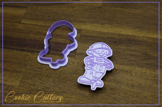 Builder Character Inspired By Bob Cookie Cutter/Stamp Embosser #KN8
