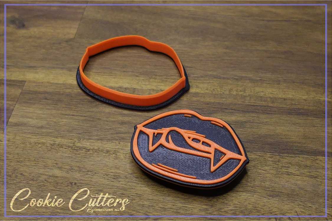 Halloween Vampire Mouth Cookie Cutter/Stamp Embosser #HW5