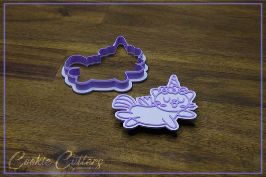 Unicorn Cat Cookie Cutter/Stamp Embosser #6