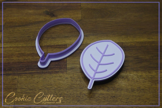 Tree Leaf Woodland Themed Cookie Cutter/Stamp Embosser #WA7