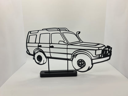 4WD Line Art Model - Landrover Discovery Inspired