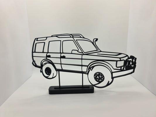 4WD Line Art Model - Landrover Discovery Inspired