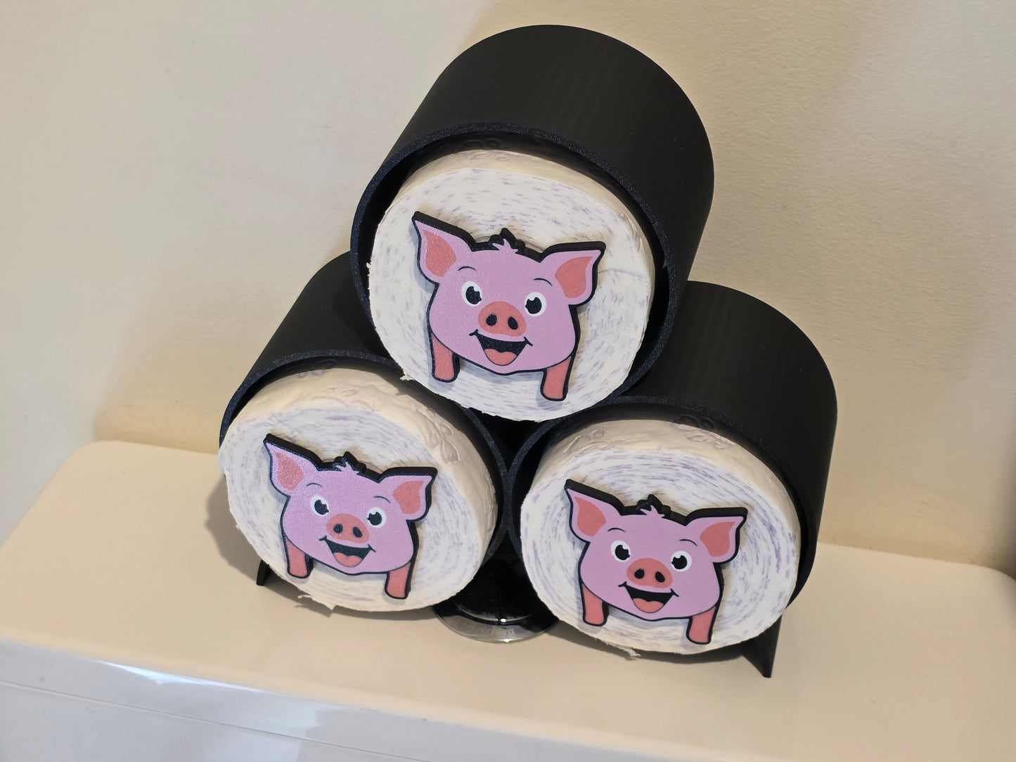 Toilet Roll Holder - 3 Roll Novelty - Fun Animals