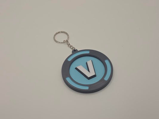 FNite V Bucks Keyring / Bag tag
