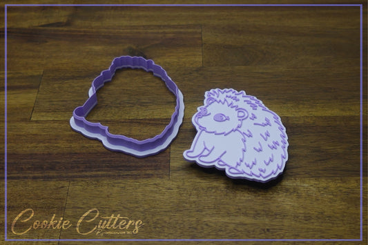 Cute Hedgehog Woodland Animal Themed Cookie Cutter/Stamp Embosser #WA3