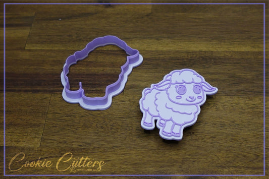 Sheep Farm Animal Cookie Cutter/Stamp Embosser #FA8
