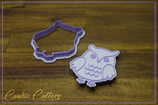 Owl Woodland Animal Themed Cookie Cutter/Stamp Embosser #WA11