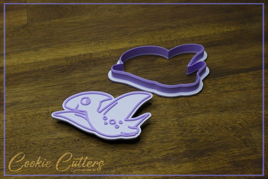 Tetradactyl Dinosaur Cookie Cutter/Stamp Embosser #D1