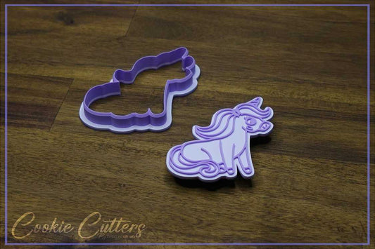 Unicorn Cookie Cutter/Stamp Embosser #3