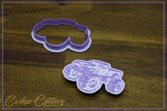 Monster Truck Cookie Cutter/Stamp Embosser #CTT1