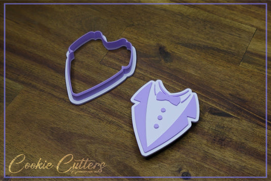 Tuxedo with Bowtie Cookie Cutter/Stamp Embosser #BBC9
