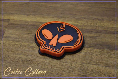 Halloween Spooky Skull Cookie Cutter/Stamp Embosser #HW11