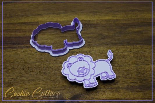 Lion Cookie Cutter/Stamp Embosser #JS5