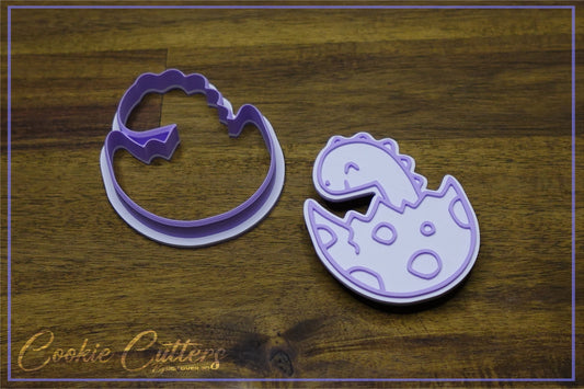 Dinosaur In Egg Cookie Cutter/Stamp Embosser #D4