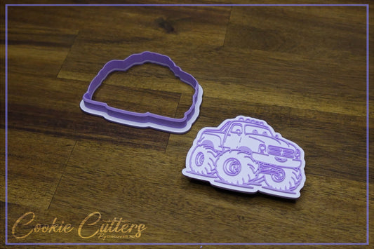 Monster Truck Cars Cookie Cutter/Stamp Embosser #CTT2