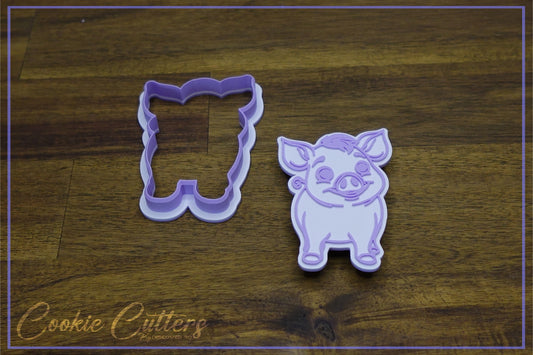 Pig Farm Animal Cookie Cutter/Stamp Embosser #FA11